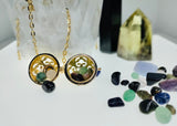 Rose Gold Basket Weave - Crystal/Gemstone Magick Intention Necklace