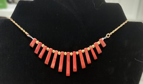 Red Jasper Graduated necklace