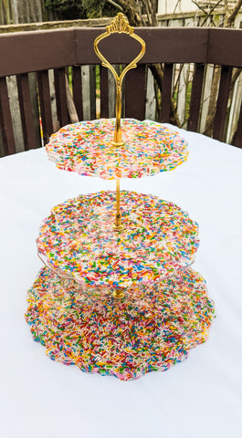 Sprinkles! 3-Tier Cake Stand